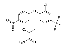 2-<5-(2'-Chlor-4'-trifluormethylphenoxy)-2-nitrophenoxy>-propionsaeureamid Structure