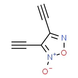 1,2,5-Oxadiazole, 3,4-diethynyl-, 2-oxide (9CI)结构式