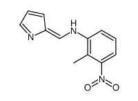 2-methyl-3-nitro-N-[(Z)-pyrrol-2-ylidenemethyl]aniline Structure