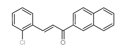 3-(2-氯苯基)-1-(2-萘)-2-丙烯-1-酮结构式