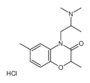 1-(2,6-dimethyl-3-oxo-1,4-benzoxazin-4-yl)propan-2-yl-dimethylazanium,chloride结构式