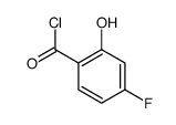 Benzoyl chloride, 4-fluoro-2-hydroxy- (9CI) Structure