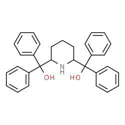 α,α,α',α'-Tetraphenyl-2,6-piperidinedimethanol结构式