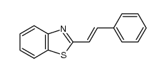 2-[(E)-2-phenylethenyl]-benzothiazole Structure