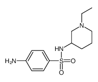 4-amino-N-(1-ethylpiperidin-3-yl)benzenesulfonamide结构式