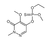 5-[ethoxy(methoxy)phosphinothioyl]oxy-4-methoxy-2-methylpyridazin-3-one Structure