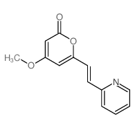 4-methoxy-6-(2-pyridin-2-ylethenyl)pyran-2-one结构式