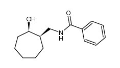 cis-2-benzoylaminomethyl-1-cycloheptanol结构式