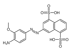 3-[(4-amino-3-methoxyphenyl)diazenyl]naphthalene-1,5-disulfonic acid Structure