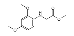 (2,4-dimethoxyphenylamino)-acetic acid methyl ester结构式