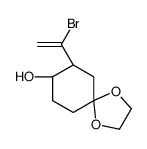 (7R,8R)-7-(1-bromoethenyl)-1,4-dioxaspiro[4.5]decan-8-ol结构式