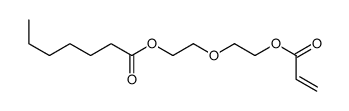 2-(2-prop-2-enoyloxyethoxy)ethyl heptanoate Structure