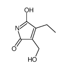 1H-Pyrrole-2,5-dione, 3-ethyl-4-(hydroxymethyl)- (9CI)结构式