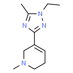 Pyridine, 3-(1-ethyl-5-methyl-1H-1,2,4-triazol-3-yl)-1,2,5,6-tetrahydro-1-methyl- (9CI) Structure