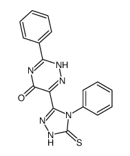 3-phenyl-6-(4-phenyl-5-thioxo-4,5-dihydro-1H-[1,2,4]triazol-3-yl)-2H-[1,2,4]triazin-5-one Structure