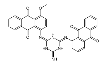 1,1'-[(6-Amino-1,3,5-triazine-2,4-diyl)diimino]bis[4-methoxy-9,10-anthraquinone] picture