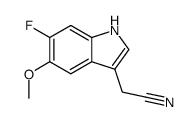 (6-fluoro-5-methoxy-indol-3-yl)-acetonitrile Structure