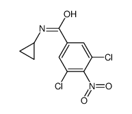 N-Cyclopropyl-3,5-dichloro-4-nitrobenzamide结构式