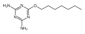 6-(Heptyloxy)-1,3,5-triazine-2,4-diamine结构式