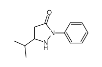 3-isopropyl-1-phenylpyrazolid-5-one Structure