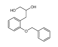 3-(2-phenylmethoxyphenyl)propane-1,2-diol结构式