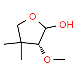 2-Furanol, tetrahydro-3-methoxy-4,4-dimethyl-, (3R)- (9CI) structure