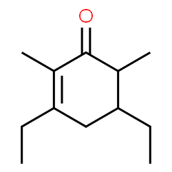 3,5-diethyl dimethyl cyclohexenone structure