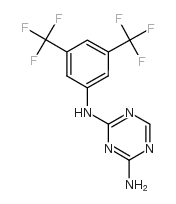 2-amino-4-[3,5-bis(trifluoromethyl)phenyl]amino-1,3,5-triazine Structure