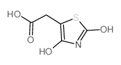 2,4-二羟基噻唑-5-乙酸结构式