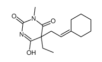 5-(2-Cyclohexylideneethyl)-5-ethyl-1-methyl-2,4,6(1H,3H,5H)-pyrimidinetrione Structure