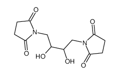 1-[4-(2,5-dioxopyrrolidin-1-yl)-2,3-dihydroxybutyl]pyrrolidine-2,5-dione Structure