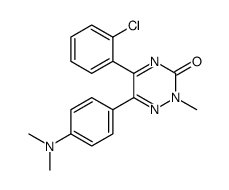 5-(2-氯-苯基)-6-(4-二甲基氨基-苯基)-2-甲基-2H-[1,2,4]噻嗪-3-酮结构式