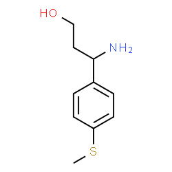 3-Amino-3-[4-(methylsulfanyl)phenyl]-1-propanol structure