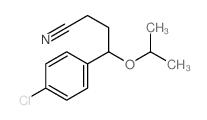 Benzenebutanenitrile,4-chloro-g-(1-methylethoxy)- Structure