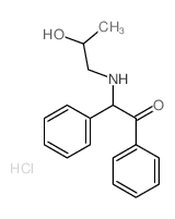 Acetophenone, 2-[(2-hydroxypropyl)amino]-2-phenyl-,hydrochloride (8CI)结构式