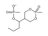 methyl-[1-(2-methyl-2-oxo-1,3,2λ5-dioxaphosphinan-5-yl)butoxy]phosphinate结构式