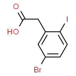 Benzeneacetic acid, 5-bromo-2-iodo- picture