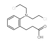 3-[2-[bis(2-chloroethyl)amino]phenyl]propanoic acid picture