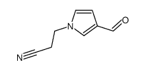 1H-Pyrrole-1-propanenitrile, 3-formyl- (9CI) Structure