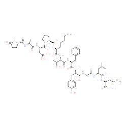 physalaemin, Lys(5)-Thr(6)-结构式