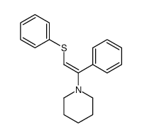 (E)-β-phenylthio-α-piperidinostyrene结构式