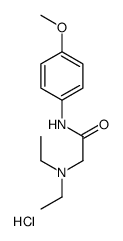 2-(diethylamino)-N-(4-methoxyphenyl)acetamide,hydrochloride Structure