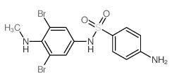 4-amino-N-(3,5-dibromo-4-methylamino-phenyl)benzenesulfonamide picture