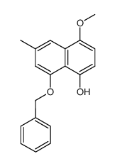 8-Benzyloxy-4-methoxy-6-methyl-1-naphthol Structure