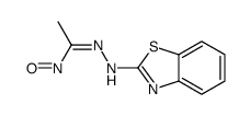 Benzothiazole, 2-[[1-(hydroxyimino)ethyl]azo]- (9CI) Structure