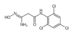 3-amino-3-(hydroxyimino)-N-(2,4,6-trichlorophenyl)propanamide Structure