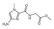 Glycine, N-[(4-amino-1-methyl-1H-imidazol-2-yl)carbonyl]-, methyl ester (9CI) Structure