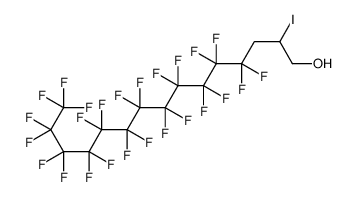 1-Pentadecanol, 4,4,5,5,6,6,7,7,8,8,9,9,10,10,11,11,12,12,13,13,14,14, 15,15,15-pentacosafluoro-2-iodo-结构式