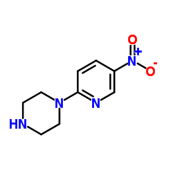 1-(5-硝基吡啶-2-基)哌嗪结构式