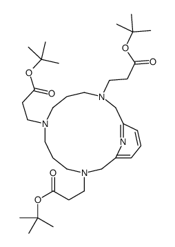 tert-butyl 3-[3,11-bis[3-[(2-methylpropan-2-yl)oxy]-3-oxopropyl]-3,7,11,17-tetrazabicyclo[11.3.1]heptadeca-1(17),13,15-trien-7-yl]propanoate Structure
